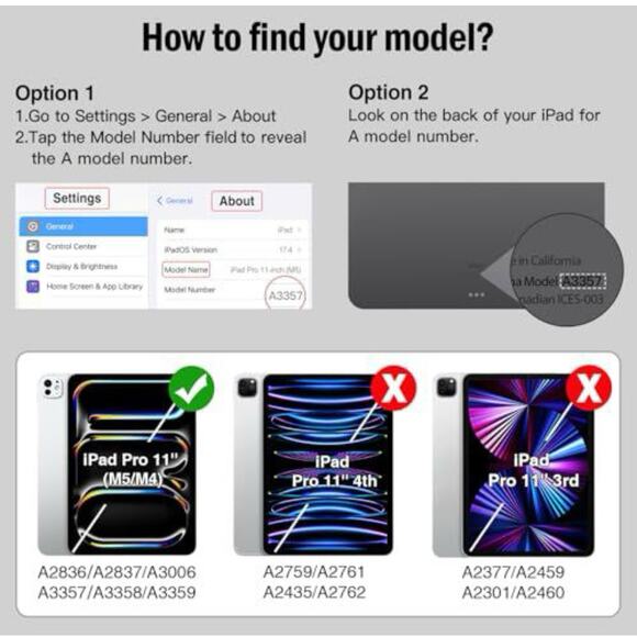 NEW Antbox for iPad Pro 11 Inch Case M5 2025/M4 2024, Built-in Pencil Holder - Picture 8 of 9